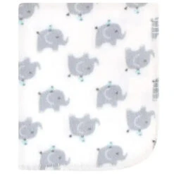 Baby Vision 2Pk Printed Fleece Blanket, Elephants 7 Baby Vision 2Pk Printed Fleece Blanket, Elephants -Macro Baby Store baby vision 2pk printed fleece blanket elephants image 5