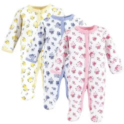 Baby Vision - 3Pk Cotton Sleep And Play, Preemie, Floral