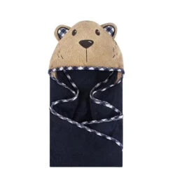 Baby Vision Animal Hooded Towel, Plaid Bear