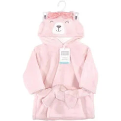 Baby Vision Bath - Plush Animal Bathrobe, Bear Girl