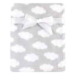Baby Vision - Coral Fleece Blanket, Gray Cloud