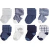 Baby Vision - Touched By Nature Unisex Baby Organic Cotton Socks, Blue Elephant, 0-6M, 8Pk 2 Baby Vision - Touched By Nature Unisex Baby Organic Cotton Socks, Blue Elephant, 0-6M, 8Pk -Macro Baby Store baby vision touched by nature unisex baby organic cotton socks blue elephant 0 6m 8pk image 1