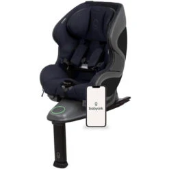 Babyark - Smart Convertible Car Seat, Charcoal Grey Base/Midnight Blue Seat