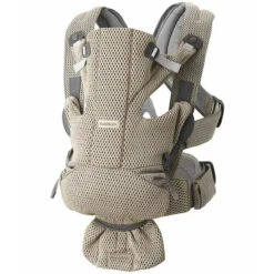 Babybjorn - 3D Mesh Baby Carrier Free, Grey Beige -Macro Baby Store babybjorn 3d mesh baby carrier free grey beige image 3