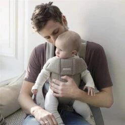 Babybjorn - Baby Carrier Mini 3D Mesh, Gray Beige -Macro Baby Store babybjorn baby carrier 3d mesh gray beige image 3