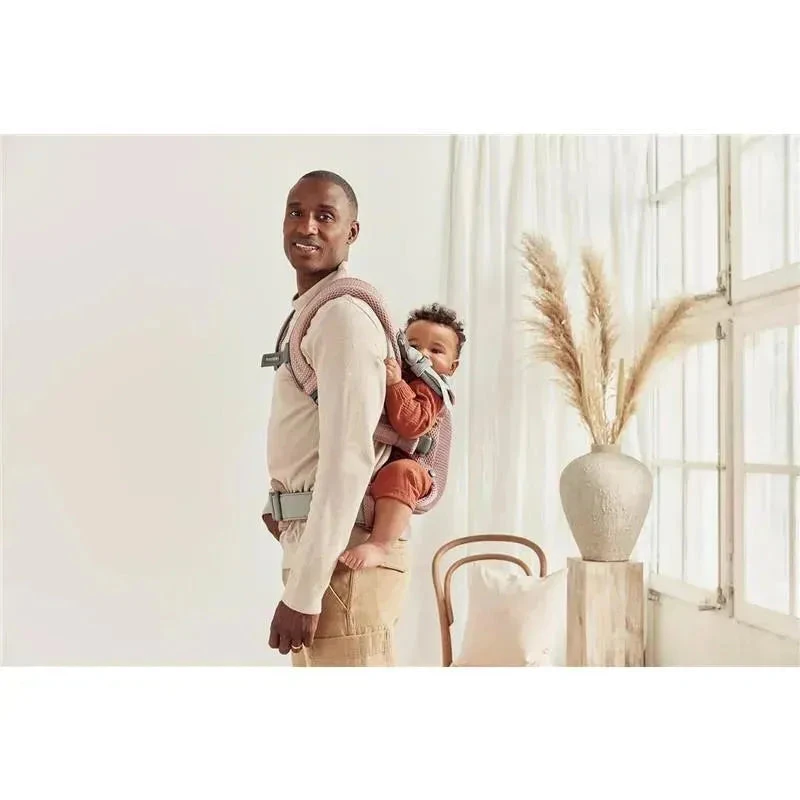 BabyBjorn - Baby Carrier Harmony 3D Mesh, Dusty Pink 6 BabyBjorn - Baby Carrier Harmony 3D Mesh, Dusty Pink - Image 4