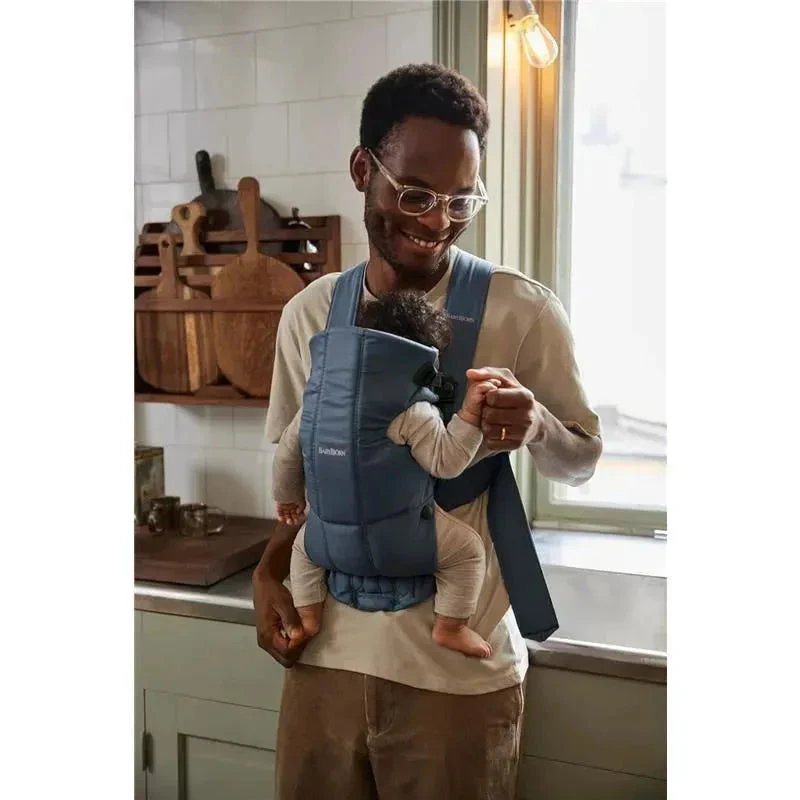 Babybjorn - Baby Carrier Mini, Woven, Vintage Indigo 4 Babybjorn - Baby Carrier Mini, Woven, Vintage Indigo - Image 2