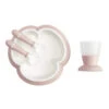 BabyBjorn - Baby Feeding Set, 4 Pcs Powder Pink