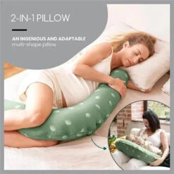 Babymoov - B.Love 2-in-1 Pillow, Green 14 Babymoov - B.Love 2-in-1 Pillow, Green -Macro Baby Store babymoov b love 2 in 1 pillow green image 11