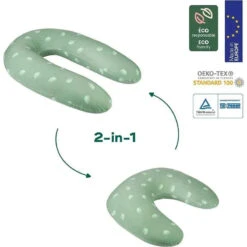 Babymoov - B.Love 2-in-1 Pillow, Green 15 Babymoov - B.Love 2-in-1 Pillow, Green -Macro Baby Store babymoov b love 2 in 1 pillow green image 13