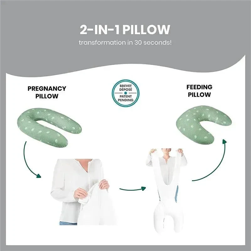 Babymoov - B.Love 2-in-1 Pillow, Green 7 Babymoov - B.Love 2-in-1 Pillow, Green - Image 5