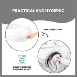 Babymoov - B.Love U-Shape Pregnancy Pillow, Mineral Grey 12 Babymoov - B.Love U-Shape Pregnancy Pillow, Mineral Grey -Macro Baby Store babymoov b love u shape pregnancy pillow mineral grey image 5