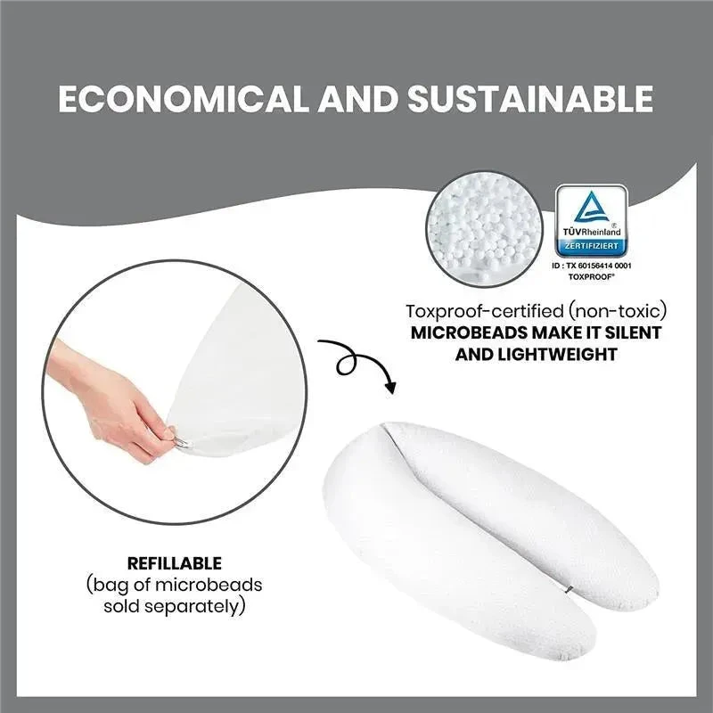 Babymoov - B.Love U-Shape Pregnancy Pillow, Mineral Grey 6 Babymoov - B.Love U-Shape Pregnancy Pillow, Mineral Grey - Image 4