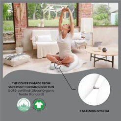 Babymoov - B.Love U-Shape Pregnancy Pillow, Mineral Grey 14 Babymoov - B.Love U-Shape Pregnancy Pillow, Mineral Grey -Macro Baby Store babymoov b love u shape pregnancy pillow mineral grey image 9