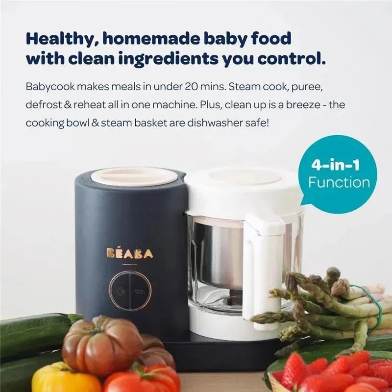 Beaba - Babycook Neo Baby Food Maker, Cloud 4 Beaba - Babycook Neo Baby Food Maker, Cloud - Image 2