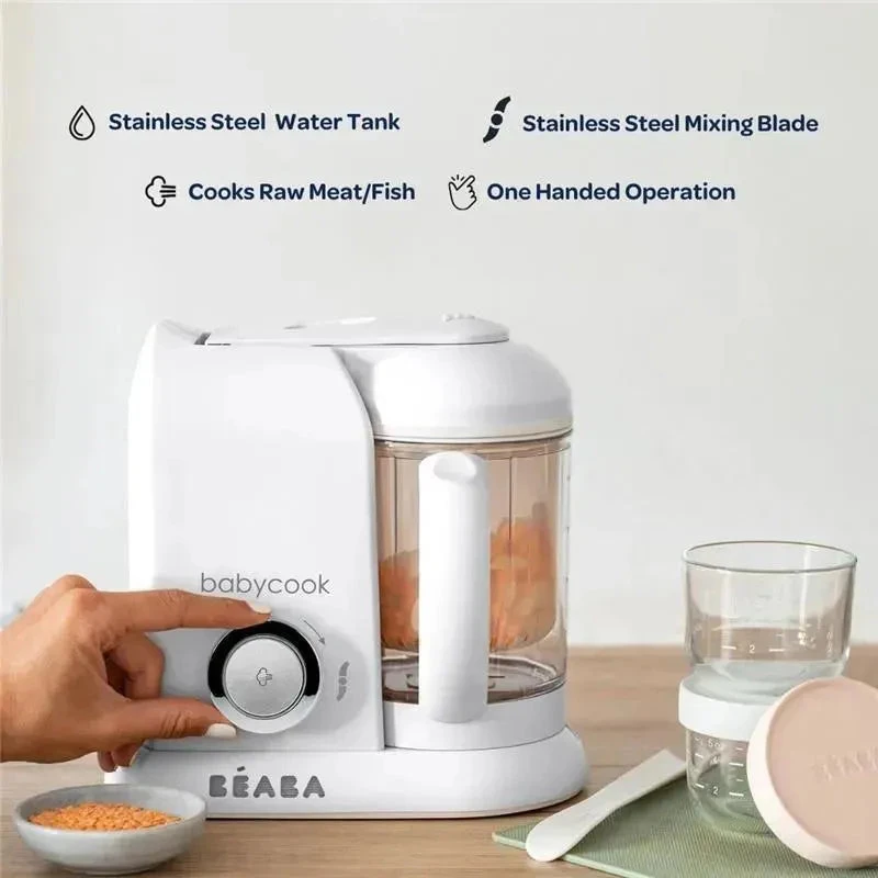 Beaba - Babycook Solo 4 In 1 Baby Food Maker, Eucalyptus 6 Beaba - Babycook Solo 4 In 1 Baby Food Maker, Eucalyptus - Image 4