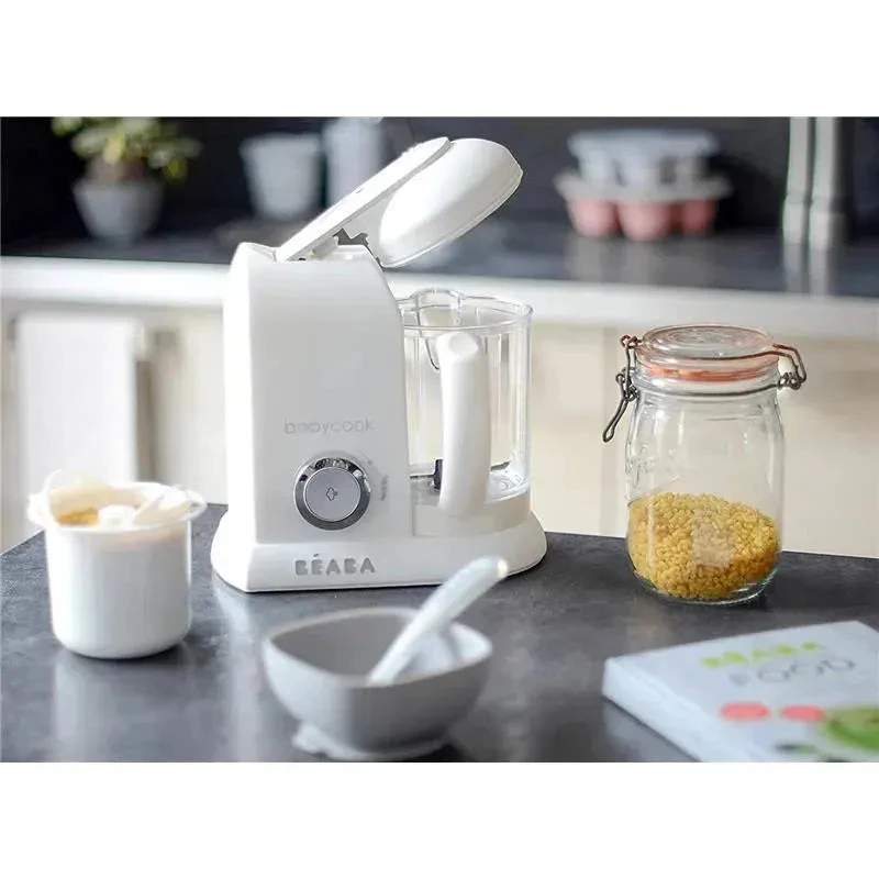 Beaba - Babycook Solo 4 In 1 Baby Food Maker, White 6 Beaba - Babycook Solo 4 In 1 Baby Food Maker, White - Image 4