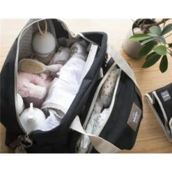 Beaba - Geneva Diaper Bag, Multifunction Baby Diaper Bag, Black -Macro Baby Store beaba geneva diaper bag multifunction baby diaper bag black image 3