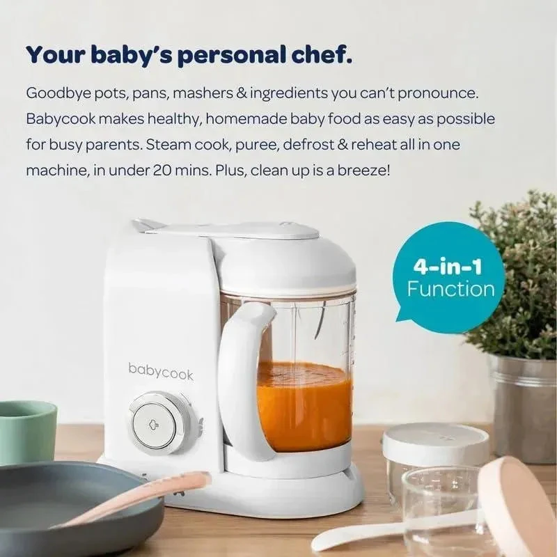 Beaba - Babycook Solo 4 In 1 Baby Food Maker, Rose Gold 4 Beaba - Babycook Solo 4 In 1 Baby Food Maker, Rose Gold - Image 2