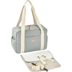 Beaba - Paris Diaper Bag, Large Capacity, Sage 11 Beaba - Paris Diaper Bag, Large Capacity, Sage -Macro Baby Store beaba paris diaper bag large capacity sage image 3