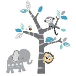Bedtime Originals Jungle Fun Wall Decals, Tree & Animals