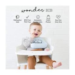 Bella Tunno Who Runs The World Wonder Bib -Macro Baby Store bella tunno who runs the world wonder bib image 7