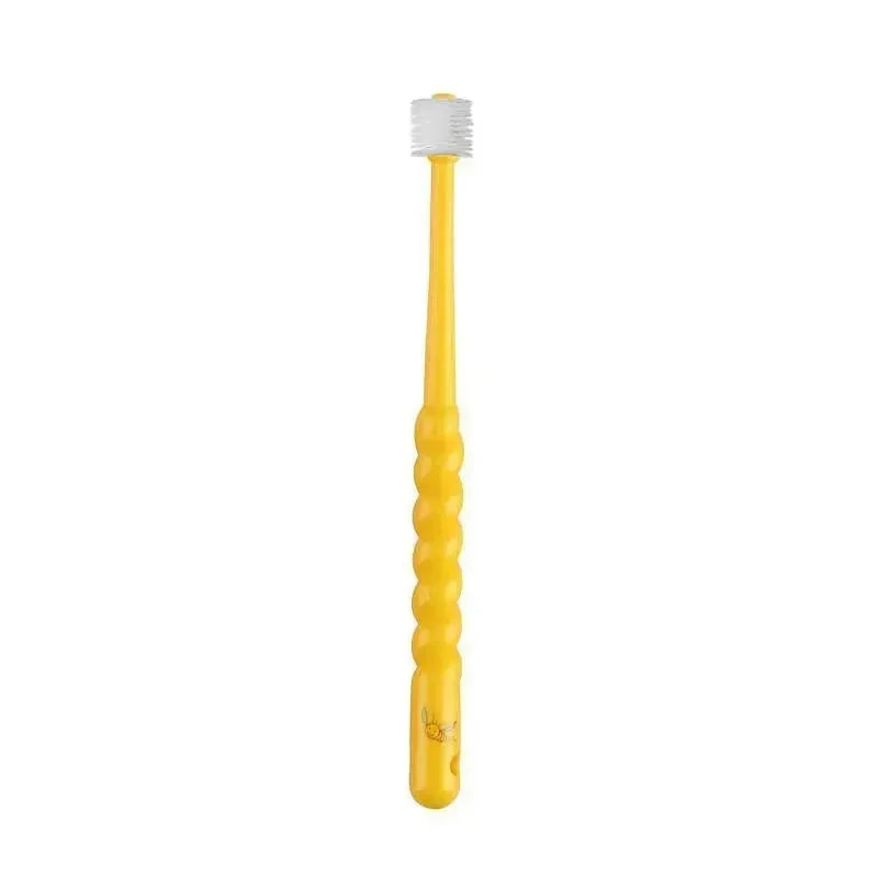 Beloved Baby - Cylinder Toothbrush, Yellow 2Y + 3 Beloved Baby - Cylinder Toothbrush, Yellow 2Y +