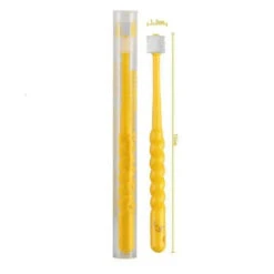 Beloved Baby - Cylinder Toothbrush, Yellow 2Y + 8 Beloved Baby - Cylinder Toothbrush, Yellow 2Y + -Macro Baby Store beloved baby cylinder toothbrush yellow 2y macrobaby 3