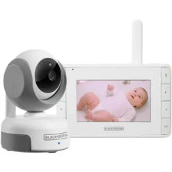 Black & Decker Black + Decker - 4.3 Digital Video Baby Monitor With Pan-Tilt-Zoom Camera