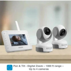 Black & Decker Black + Decker - 4.3 Digital Video Baby Monitor With Pan-Tilt-Zoom Camera -Macro Baby Store black decker 4 3 digital video baby monitor with pan tilt zoom camera image 13