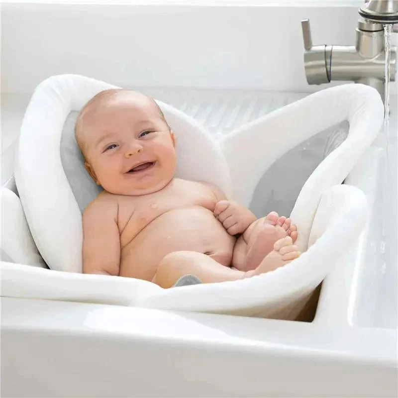 Blooming Bath Lotus - Baby Bath Seafoam, White/Gray 3 Blooming Bath Lotus - Baby Bath Seafoam, White/Gray