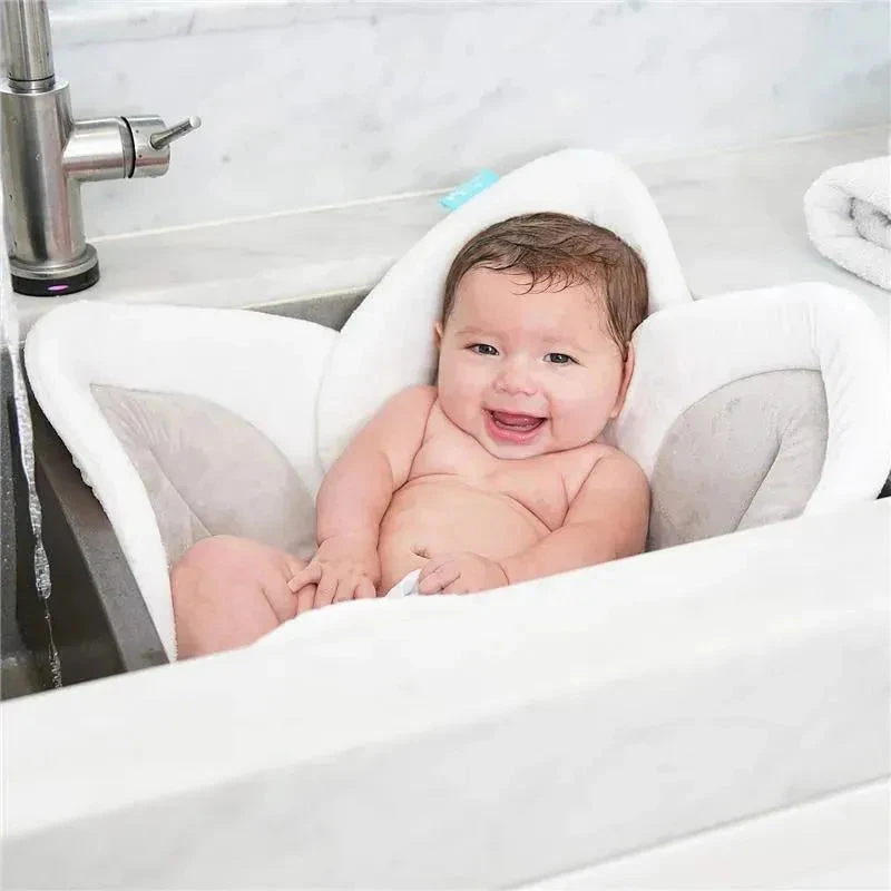 Blooming Bath Lotus - Baby Bath Seafoam, White/Gray 5 Blooming Bath Lotus - Baby Bath Seafoam, White/Gray - Image 3