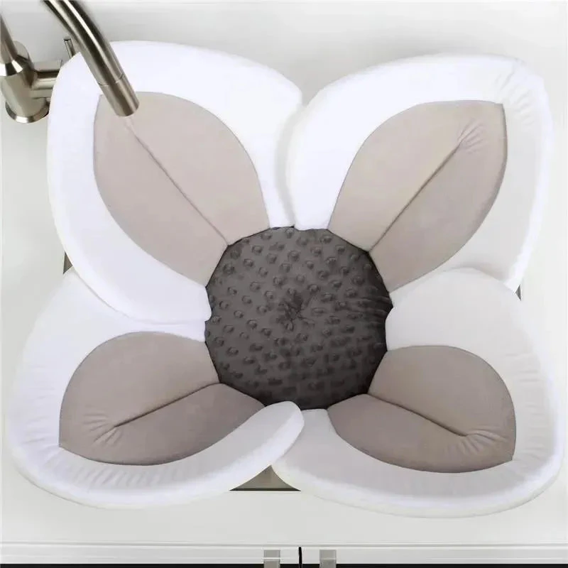 Blooming Bath Lotus - Baby Bath Seafoam, White/Gray 7 Blooming Bath Lotus - Baby Bath Seafoam, White/Gray - Image 5