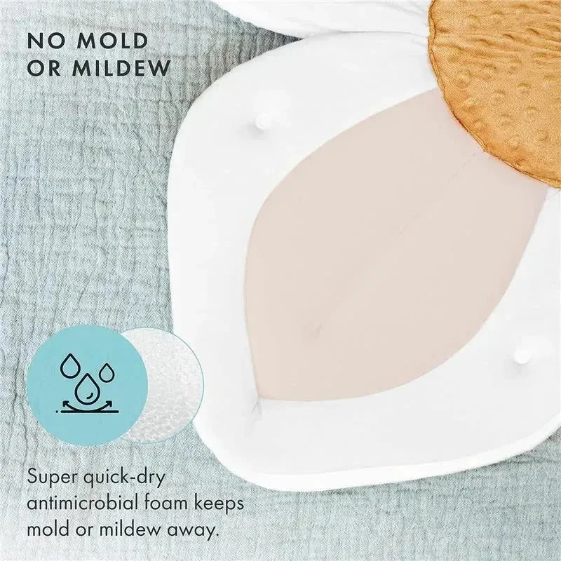 Blooming Bath - Lotus Flower Bath Mat Sink Cushion, Buttercream 5 Blooming Bath - Lotus Flower Bath Mat Sink Cushion, Buttercream - Image 3