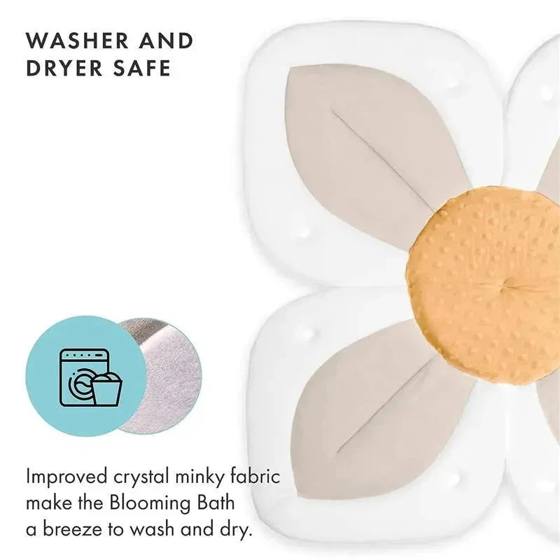 Blooming Bath - Lotus Flower Bath Mat Sink Cushion, Buttercream 6 Blooming Bath - Lotus Flower Bath Mat Sink Cushion, Buttercream - Image 4