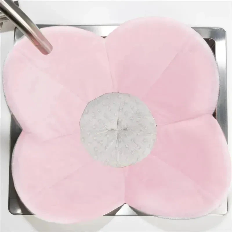 Bloomingbath.com - Poppy Flower Bath Mat - Sink Bathtub Cushion For Baby, Pink/Gray 3 Bloomingbath.com - Poppy Flower Bath Mat - Sink Bathtub Cushion For Baby, Pink/Gray