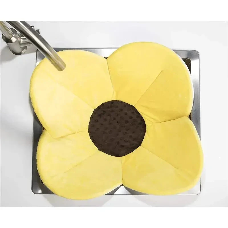 Bloomingbath.com - Poppy Flower Bath Mat - Sink Bathtub Cushion For Baby, Yellow 8 Bloomingbath.com - Poppy Flower Bath Mat - Sink Bathtub Cushion For Baby, Yellow - Image 6