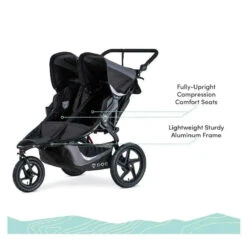 BOB Jogging Stroller Double In Black 15 BOB Jogging Stroller Double In Black -Macro Baby Store bob jogging stroller double in black image 11