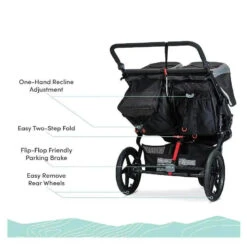 BOB Jogging Stroller Double In Black 17 BOB Jogging Stroller Double In Black -Macro Baby Store bob jogging stroller double in black image 15