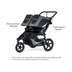 BOB Jogging Stroller Double In Black 12 BOB Jogging Stroller Double In Black -Macro Baby Store bob jogging stroller double in black image 5
