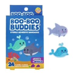 Boo Boo Buddies - Kids Adhesive Bandages, Shark + Whale