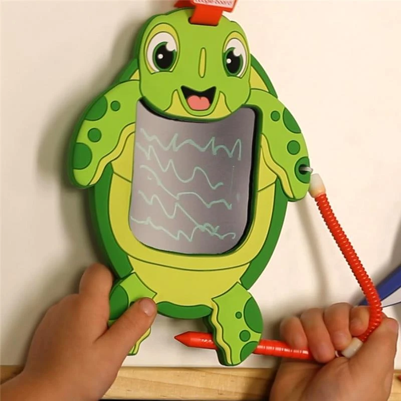 Boogie Board Kids Sketch Pals Doodle Board, Sandy The Sea Turtle - Portable 4 Reusable Drawing Pad With Attached Stylus, Perfect For Travel & Road 7 Boogie Board Kids Sketch Pals Doodle Board, Sandy The Sea Turtle - Portable 4 Reusable Drawing Pad With Attached Stylus, Perfect For Travel & Road - Image 5