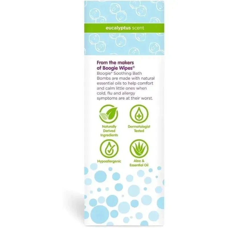 Boogie Wipes - 3Pk Calming Bath Bombs, Eucalyptus 5 Boogie Wipes - 3Pk Calming Bath Bombs, Eucalyptus - Image 3
