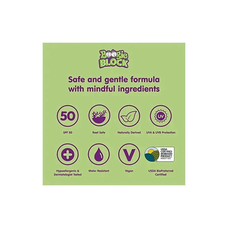 Boogie Wipes - Block Mineral Sunscreen Stick 6 Boogie Wipes - Block Mineral Sunscreen Stick - Image 4