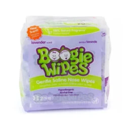 Boogie Wipes Natural Saline,Aloe & Vitamin E 1pk(90 Ct)