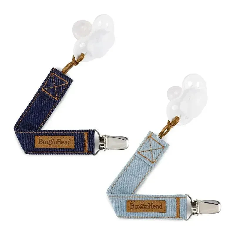 Booginhead - Pacigrip 2Pk, Luxury, Denim 4 Booginhead - Pacigrip 2Pk, Luxury, Denim - Image 2