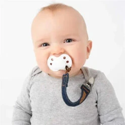 Booginhead - Pacigrip 2Pk, Luxury, Denim 8 Booginhead - Pacigrip 2Pk, Luxury, Denim -Macro Baby Store booginhead 2 pack pacifier clips luxe denin image 5