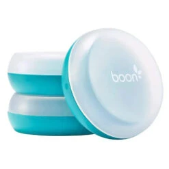 Boon Nursh Pouch & Nipple Container 3-Pack, Blue