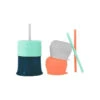 Boon Snug Straw Universal Silicone Straw Lids & Cup -Macro Baby Store boon snug straw universal silicone straw lids cup image 1
