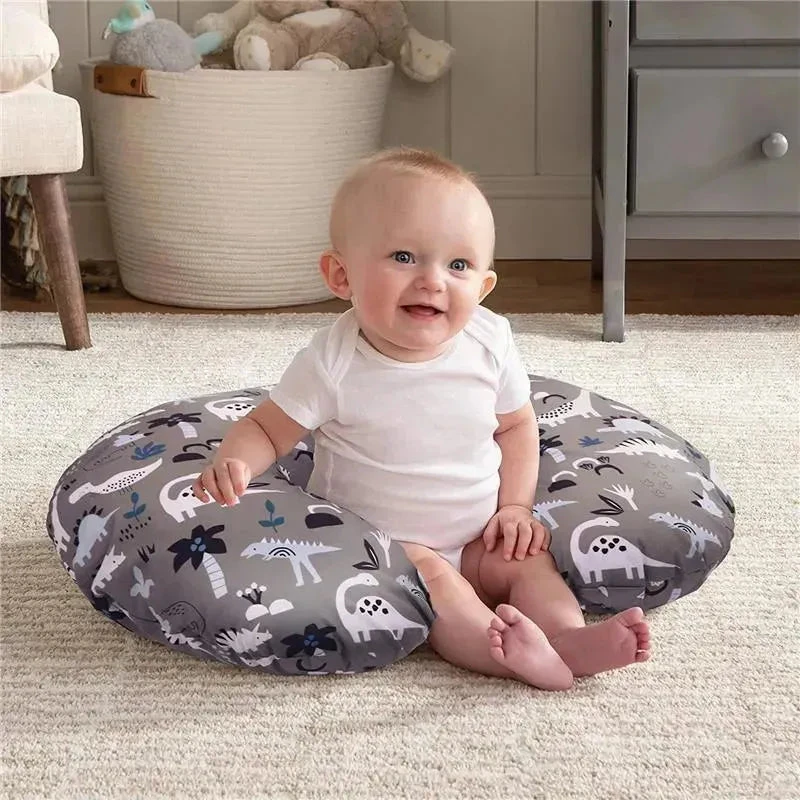 Boppy Feeding And Infant Support Pillow - Gray Dinosaurs 4 Boppy Feeding And Infant Support Pillow - Gray Dinosaurs - Image 2